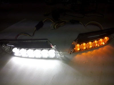 Luz de circulación diurna DRL 2007-2012 Porsche 911 997 Turbo LED TRANSPARENTE intermitentes Foto 1 de 4
