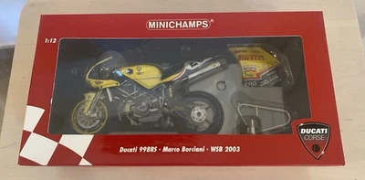 1:12 minichamps Ducati 998RS Marco Borciani WSB 2003 4012138049857 - Immagine 1 di 2