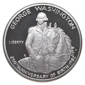 1982-S Proof George Washington 90% Silver Commemorative Half Dollar *8540 - Picture 1 of 3