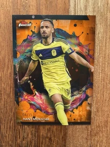 2024 Topps Finest MLS Rare Hany Mukhtar #208 Orange Refractor /15 - Picture 1 of 2