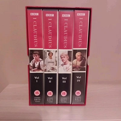 I Claudius BBC VHS Box Set Vol I - IV Complete 4 Tape Collection History Drama - image 1 of 3