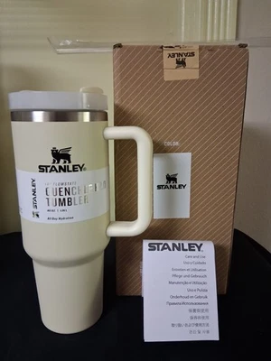 Vaso de acero inoxidable Stanley Quencher H2.0 FlowState 40 oz nuevo en caja - color crema Foto 1 de 4