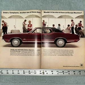 1970 Oldsmobile Cutlass Supreme Print Advertisement - Picture 1 of 3