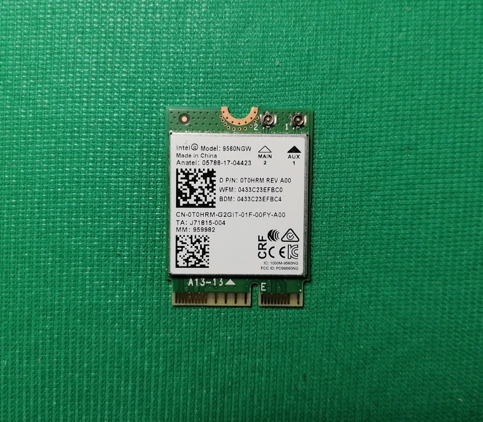 *Scheda di rete Intel Modell:9560NDG Dual Band Wireless  WIFI  Bluetooth 4.0 - Immagine 1 di 1