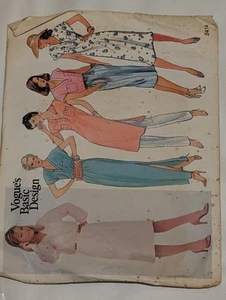 Vintage Sewing Pattern Vogue 2414  Top Tunic  Dress 1970's   Size 10 Bust 83cm - Picture 1 of 2