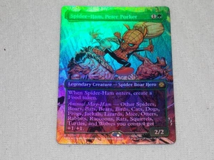 MTG  Spider-Ham, Peter Borderless FOIL x1 Rare Spider-Man NM Low S&H - Picture 1 of 1
