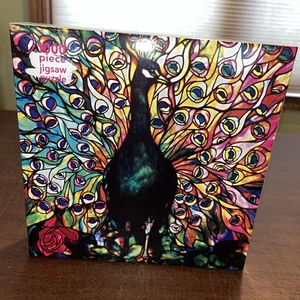 Puzzle 1000 pezzi per adulti Louis Comfort Tiffany esposizione pavone PUC - Foto 1 di 8