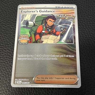 Pokémon TCG Explorer's Guidance 147/162 STAFF Regional Championships Promo 🔥 - Image 1 of 2