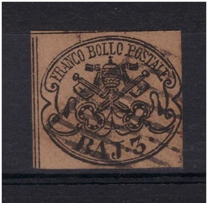 PÄPSTLICHER STAAT 1858 Baj 3 Nr. 4d GEBRAUCHT UND PERFEKT € 1.000,00 - Bild 1 von 1
