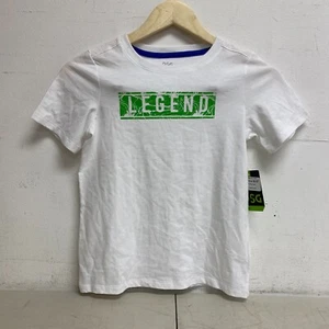 DSG Boy's Youth Relaxed Fit Solid Cotton Graphic Tee Pure White Legend DAB21108 - Picture 1 of 3