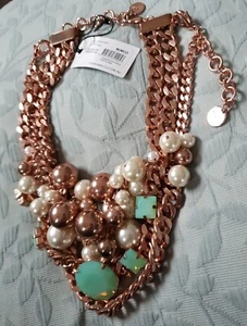 MIMCO PLANKTOMNIA NECK Choker Necklace ROSE GOLD JEWELLERY BNWT , RRP $349 - Picture 1 of 16