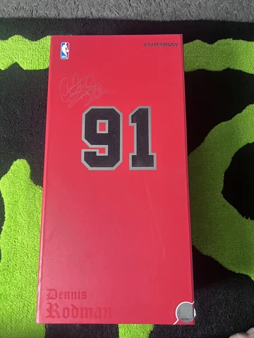 Enterbay RM-1059 NBA Chicago Bulls Dennis Rodman 91 1/6 Collectible Figure Good Cover