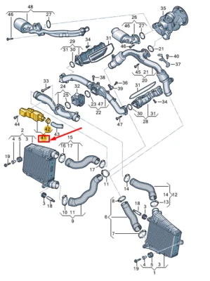 New AUDI A8 D5 Engine Air Intake Resonator 06M129951 - Image 1 of 4