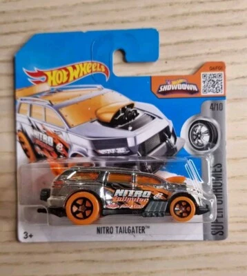 new NITRO TAILGATER hw super chromes HOT WHEELS toy car SILVER 4/10 SHOWDOWN - Image 1 of 2