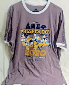 Neu mit Etikett NEU Passholder 2020 Marathon Weekend XL Herren Shirt Disney Mickey Donald - Bild 1 von 4