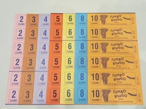 6000 BÜCHER 6 SEITEN (SPIELE) 12 ZUM ANZEIGEN VON JUMBO BINGO TICKETS BLATT - Bild 1 von 1
