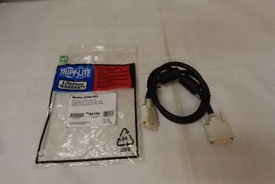 Tripp Lite 3ft DVI Dual Link Digital TMDS Monitor Cable DVI-D M/M 3 ~ NEW - Image 1 of 4