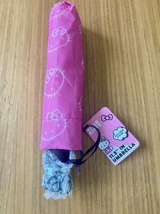 Hello Kitty Sanrio Pink Compact Umbrella Auto Open/Close NWT - Picture 1 of 2
