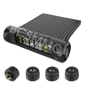 TPMS Car Tire Pressure Monitoring System Security Alarm LCD Display W/4 Sensors - Picture 1 of 12