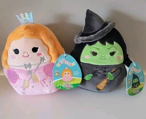 THE WIZARD OF OZ SQUISHMALLOWS 6.5" GLINDA & THE WICKED WITCH SET - Picture 1 of 6