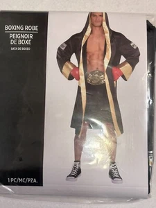 Bata de Boxeo Amscan Negra y Dorada Satén Disfraz Juegos con disfraces Adulto Talla OSFM - Imagen 1 de 4