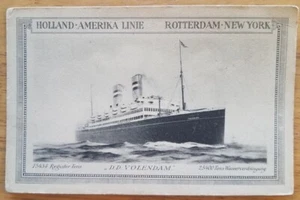 VOLENDAM (Holland America) Starboard bow view at sea - c1922 - Picture 1 of 1