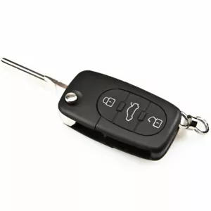 3 Botones PLEGABLE LLAVE REMOTA CUBIERTA Carcasa Apta para Audi A3 S3 A4 S4 B5 A6 - Imagen 1 de 1