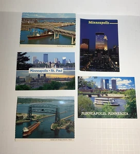 Lot of 5 Minnesota Postcards - Minneapolis, Duluth, St Paul - Picture 1 of 12