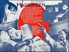 VINTAGE Halloween Michael Myers Theatrical Film Poster Fine Art Postcard 1978