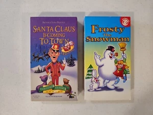 Frosty The Snowman & Santa Claus Is Coming To Town VHS - Picture 1 of 15