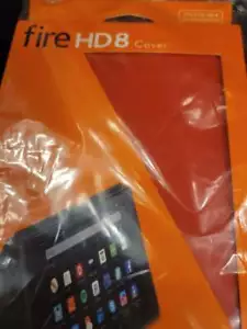 AMAZON fire HD 8 TABLET Magnetic CASE RARE TANGERINE COLOR Free Ship! - Picture 1 of 3