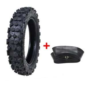 80/100-10 MX TYRE 10 Inch Tire + Tube for Pit Dirt Bike 3.00-10 300-10 - Picture 1 of 9