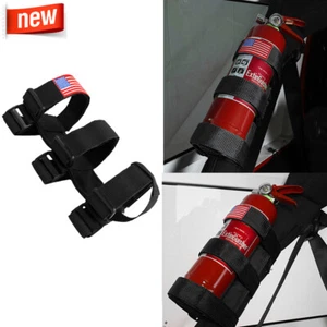 Car Roll Bar Fire Extinguisher Holder Adjustable Bracket Mount for Jeep Wrangler - Picture 1 of 12