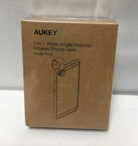 Aukey 3 -in 1 Clip On Cell Wide Angle Macro Fisheye Photo Lens Model PL-A1 New - Picture 1 of 7