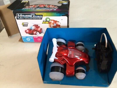 Mindscope Red Hoverquad Mini Radio Control Stunt Action Light Up LED Vehicle 27  - Image 1 of 4