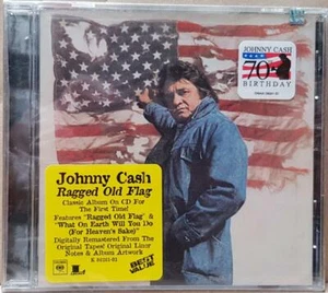 Johnny Cash ‎– Ragged Old Flag CD SS/SS Columbia ‎– CK 86261 N&S - Picture 1 of 2