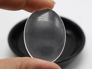 10 Transparent Clear Oval Dome Flatback Glass Cabochon 30X40mm - Picture 1 of 4