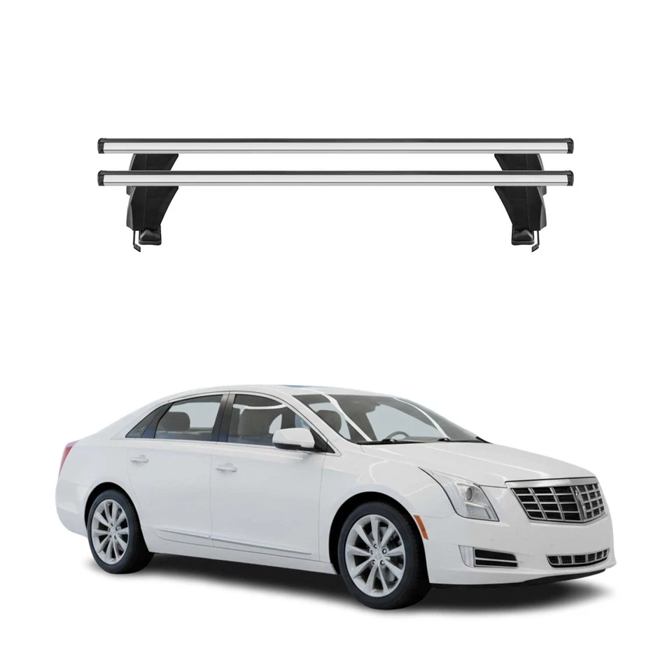 Barras transversales de techo para Cadillac XTS 2013-2019 2 piezas gris aluminio Foto 1 de 4