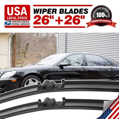 For Mercedes-Benz S500 2000-2006 26"+26" OEM Quality Windshield Wiper Blades — 第 1/4 张图片