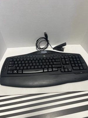 Logitech Cordless Desktop MX 3200 Wireless Laser Keyboard W/USB REC. NOT TESTED - Image 1 of 4