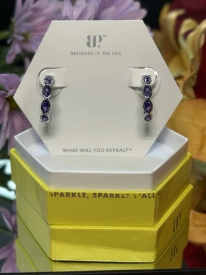 Bomb Party Earrings ER95939 From One Spark Forward 💜 Original Collection HOOPS - Image 1 of 4