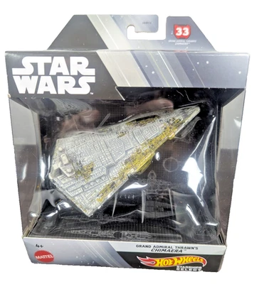 Grand Admiral Thrawn's Chimaera #33 Star Wars Hot Wheels Starships Select, NEW - Image 1 of 4