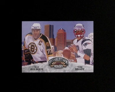 2009 Upper Deck TOM BRADY/RAY BOURQUE Heroes #483 Hometown Heroes - Image 1 of 2