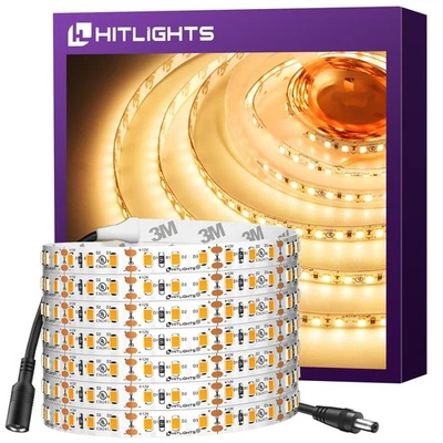 LED Strip Lights Warm White 3000K, 16.4ft High Density Tape Light, UL-Listed,... - Image 1 of 4