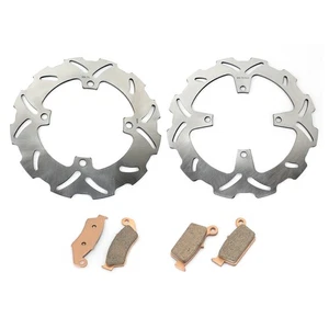 KX 125 250 For Kawasaki Front Rear Brake Disc Rotors & Pads KX125 KX250 03 04 05 - Picture 1 of 11