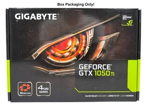 BOX ONLY with Docs Disk Anti-Static Bag Gigabyte GTX 1050 Ti 4GB - GPU BOX ONLY - Picture 1 of 6