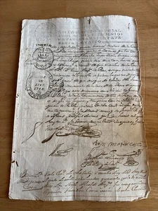 Italy Italian one page document from 1748 277 years old antique - Picture 1 of 3