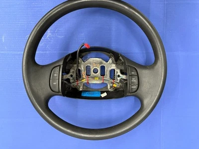 1998-2007 FORD F-250 F-350 BLACK FOAM STEERING WHEEL WITH CRUISE USED OEM - Image 1 of 4