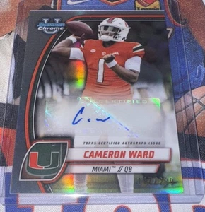 2024 Bowman Chrome U Cam Ward Auto Silver SP/299 Titans - Picture 1 of 1