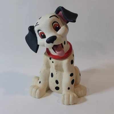 Vintage Disney Applause 101 Dalmatian Coin Bank With Stopper 8" Puppy Figure - Image 1 of 4